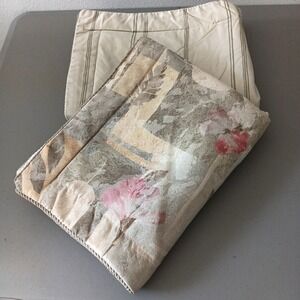 2 VERATEX Shams Standard Pillowcases VTG Floral Sheen Luxury Prairie Cottagecore